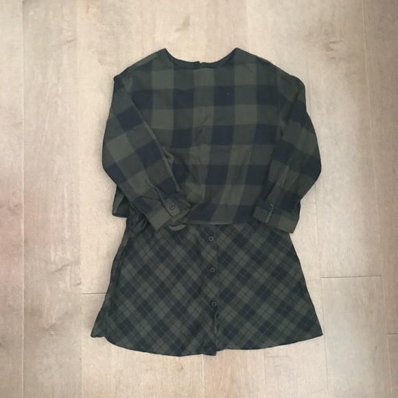 girls flannel dress